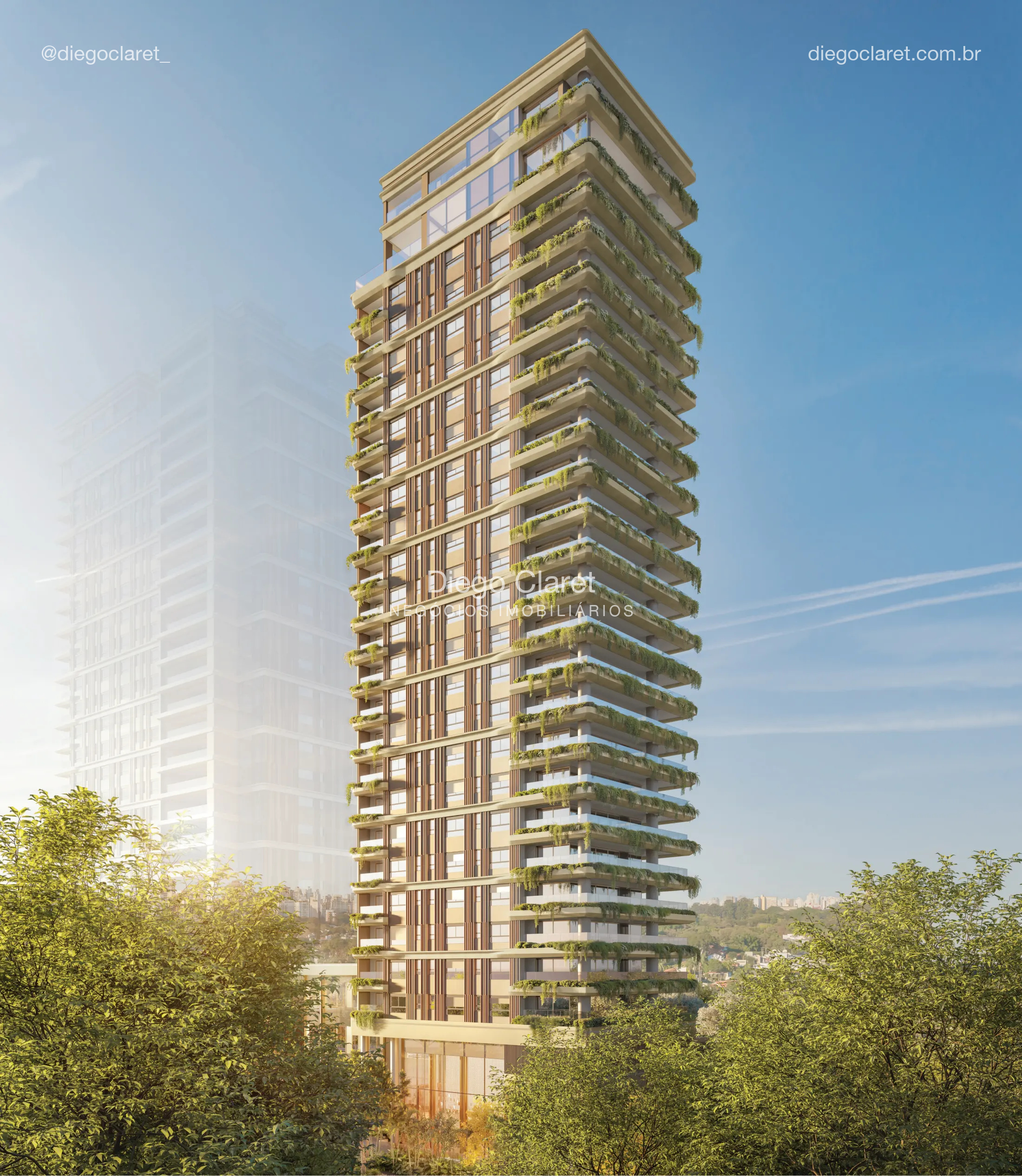 La Galerie Moema — Perspectiva Ilustrada dos Apartamentos — Cyrela + Nortis